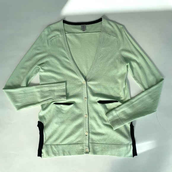 Classic button down lime cardigan - Picture 1 of 6